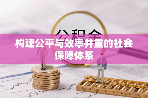 武强构建公平与效率并重的社会保障体系
