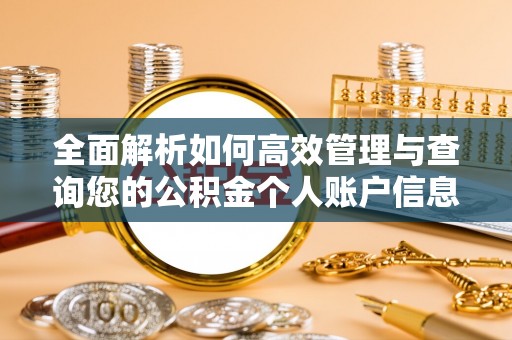 武强全面解析如何高效管理与查询您的公积金个人账户信息