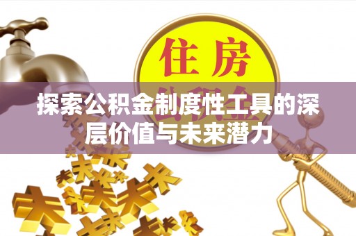 武强探索公积金制度性工具的深层价值与未来潜力