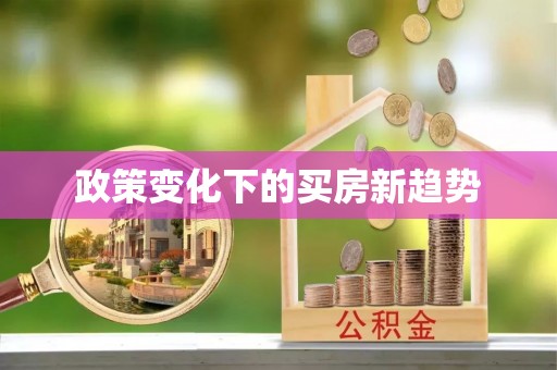 武强政策变化下的买房新趋势