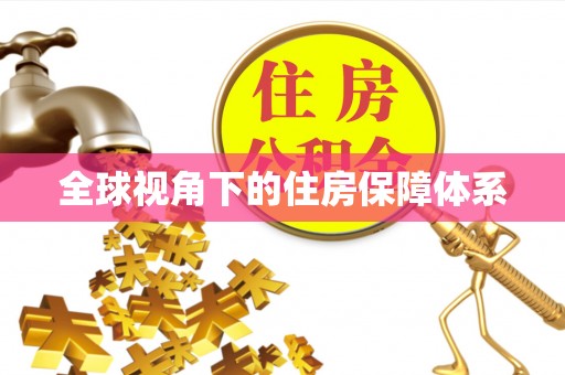 武强全球视角下的住房保障体系